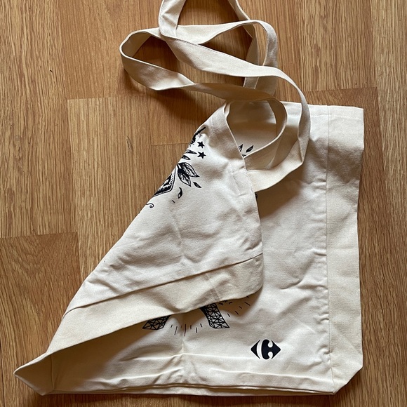 Paris NWT tote bag canvas new shopping “Ensemble pour La Vie” Eifel tower - Picture 9 of 11